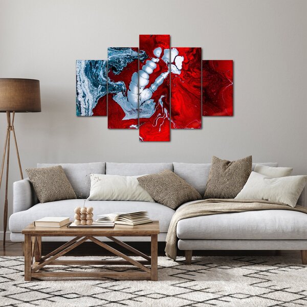 Absztrakt foltok képe (150x105 cm)