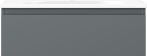 Mexen Orio, fürdőszobaszekrény 70 cm Vela mosdóval, 1 fiókkal, grafit matt/fehér matt, 91A10-07023-1-BF66-W23M01
