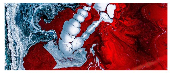 Absztrakt foltok képe (120x50 cm)