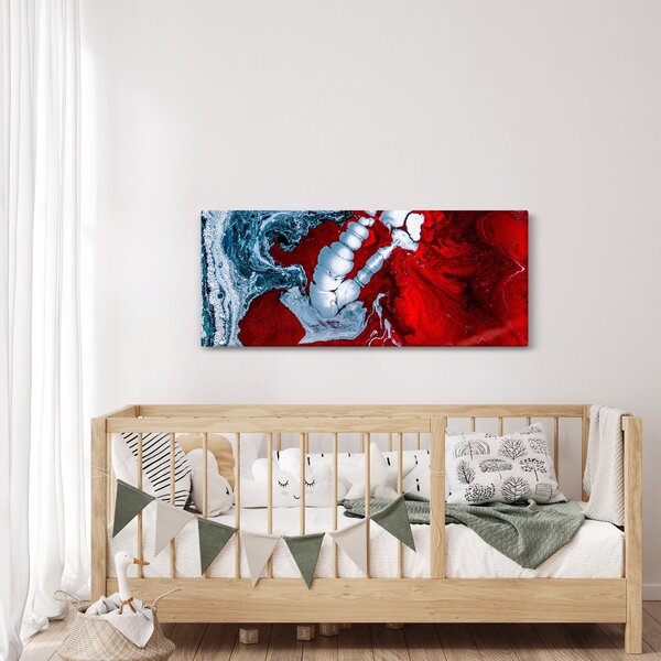 Absztrakt foltok képe (120x50 cm)