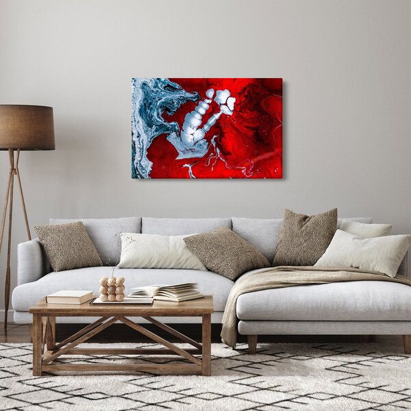 Absztrakt foltok képe (90x60 cm)