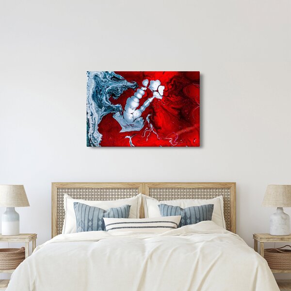 Absztrakt foltok képe (90x60 cm)