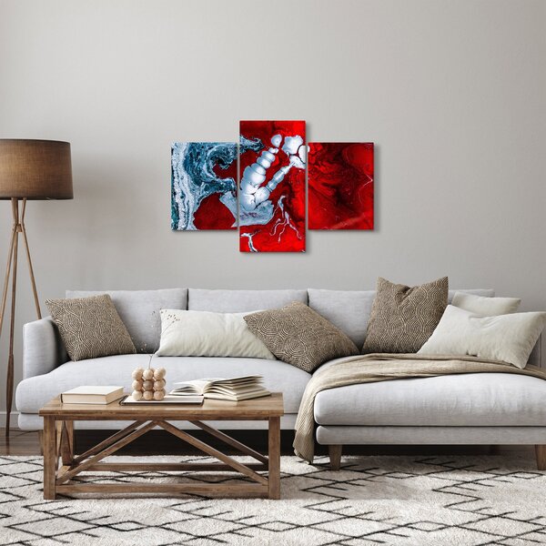 Absztrakt foltok képe (90x60 cm)
