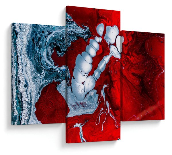 Absztrakt foltok képe (90x60 cm)