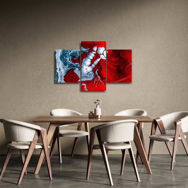 Absztrakt foltok képe (90x60 cm)