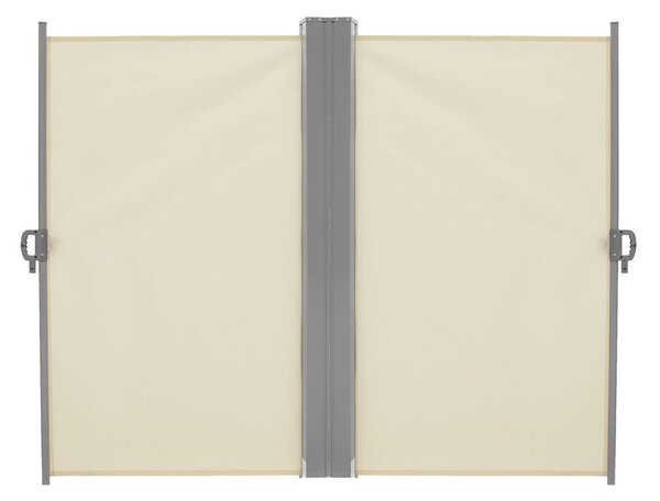 LUARO sarok terasz napellenző behúzható 180 x 620 cm bézs színben