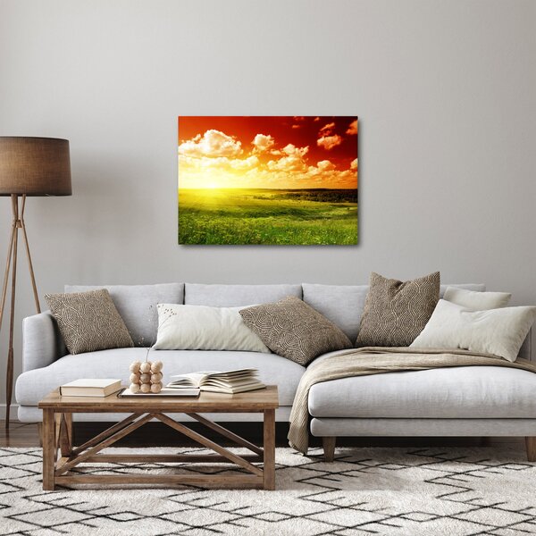 Rét képe ragyogó napfénnyel (70x50 cm)
