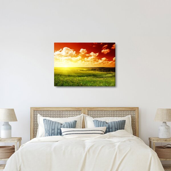 Rét képe ragyogó napfénnyel (70x50 cm)
