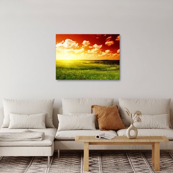 Rét képe ragyogó napfénnyel (70x50 cm)