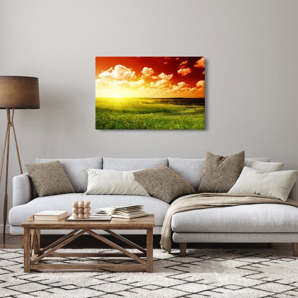 Rét képe ragyogó napfénnyel (90x60 cm)