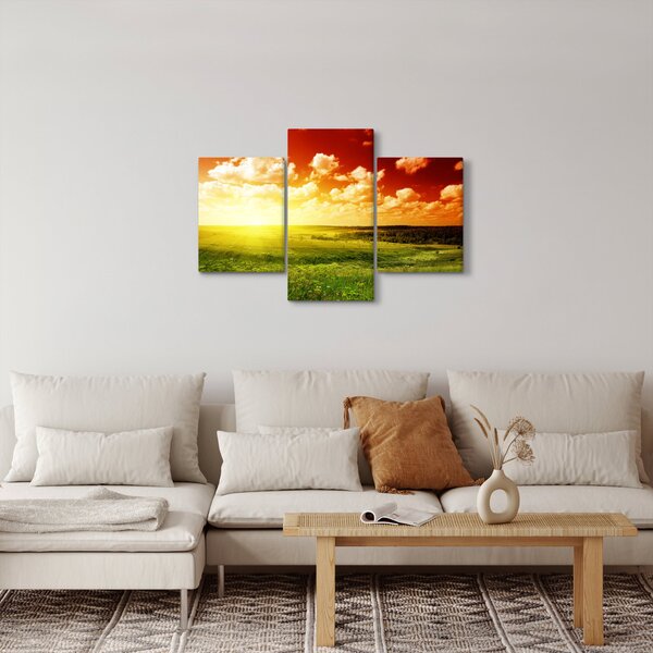 Rét képe ragyogó napfénnyel (90x60 cm)