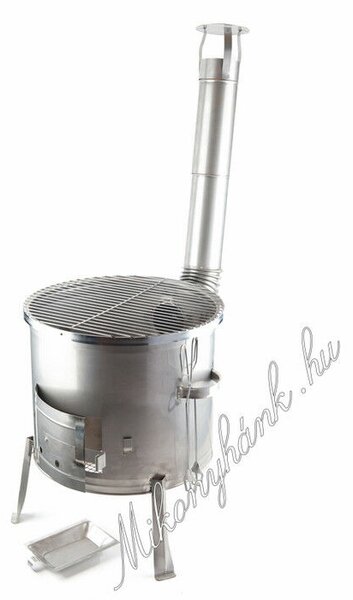 45cm Rozsdamentes bográcsház + 48cm grillrács 8részes