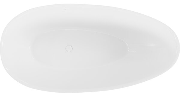 Mexen Milano, szabadon álló konglomerátum kád 150 x 82 cm, fehér fényes, 57301508510