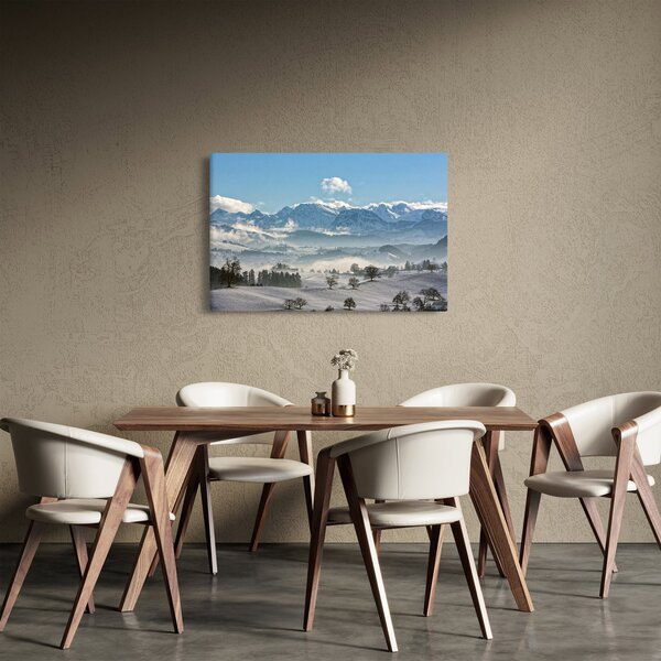 A havas hegyek képe (90x60 cm)