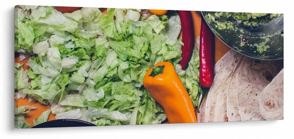 Zöldségek képe (120x50 cm)