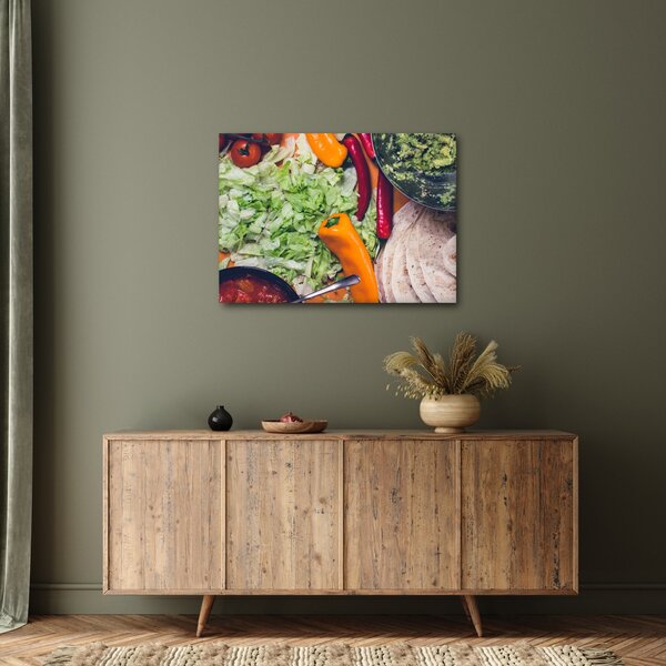 Zöldségek képe (70x50 cm)
