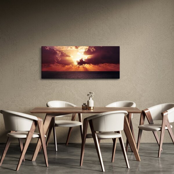 A nap képe a felhők mögött (120x50 cm)
