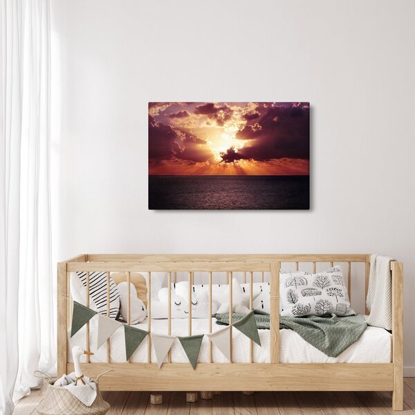 A nap képe a felhők mögött (90x60 cm)