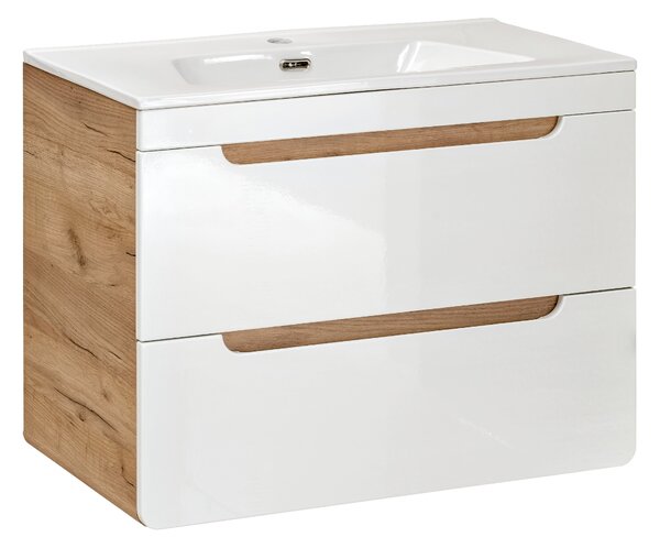 Mosdókagyló alatti szekrény ARUBA White 821 | 80 cm