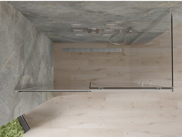 Mexen Omega zuhanykabin 160x70cm, 8mm üveg, króm profil-átlátszó üveg, 825-160-070-01-00
