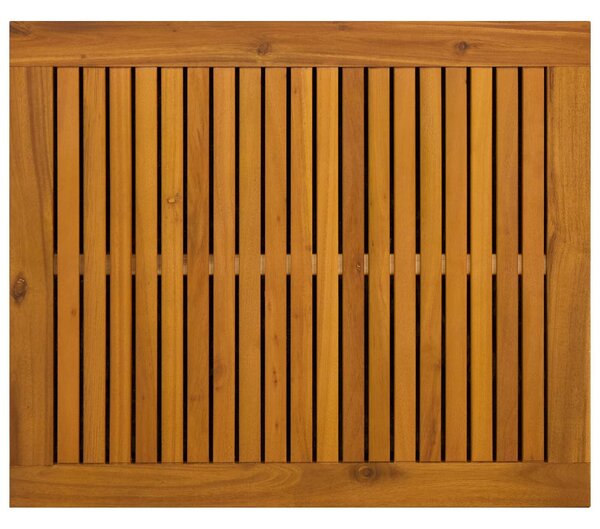 VidaXL Kerti Tároló Doboz 185 L Tömör Akácfa 60 x 50 x 56 cm Bézs