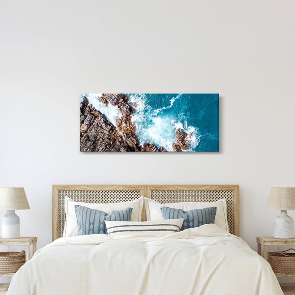 Kép a sziklák és a tenger (120x50 cm)