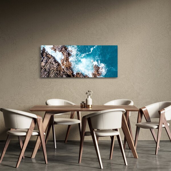 Kép a sziklák és a tenger (120x50 cm)