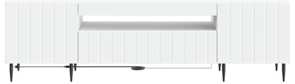 VidaXL LED TV szekrény Fehér Szerelt Fa