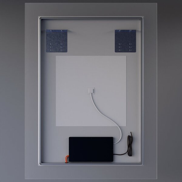 Welland Luxury-Line LED tükör - fényerő + színhőfok állítás + páramentesítő + óra - 75 x 100 cm