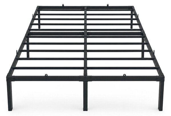 AKORD Furniture Factory Fém Ágyváz 140x190 cm Fekete Összecsukható Vendégágy