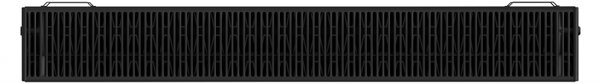 Mexen CL33 Line, panelradiátor 500 x 500 mm, oldalsó csatlakozás, 950 W, fekete, W433L-050-050-70