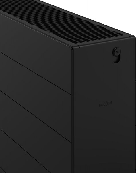 Mexen CL33 Line, panelradiátor 500 x 500 mm, oldalsó csatlakozás, 950 W, fekete, W433L-050-050-70