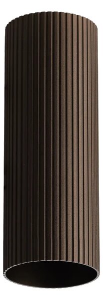 Minimalista spotlámpa Lucas Ribbed Tube 40 kávé