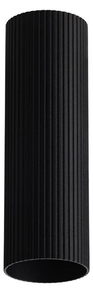 Minimalista spotlámpa Lucas Ribbed Tube 50 fekete