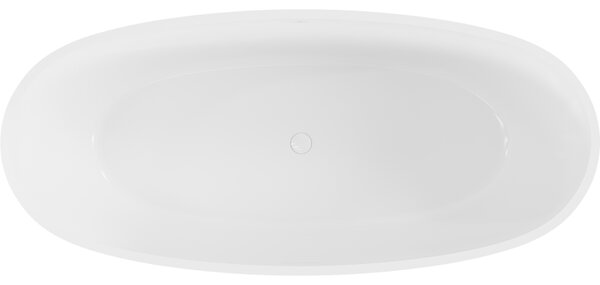 Mexen Torino, szabadon álló konglomerátum kád 155x78 cm, fehér fényes, 57271557810