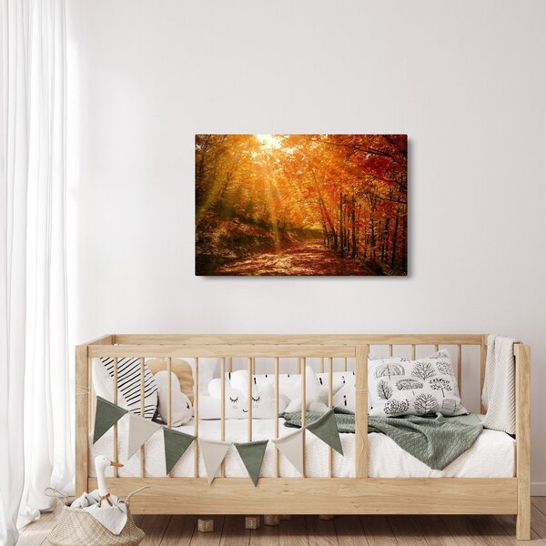 Őszi erdő képe (90x60 cm)