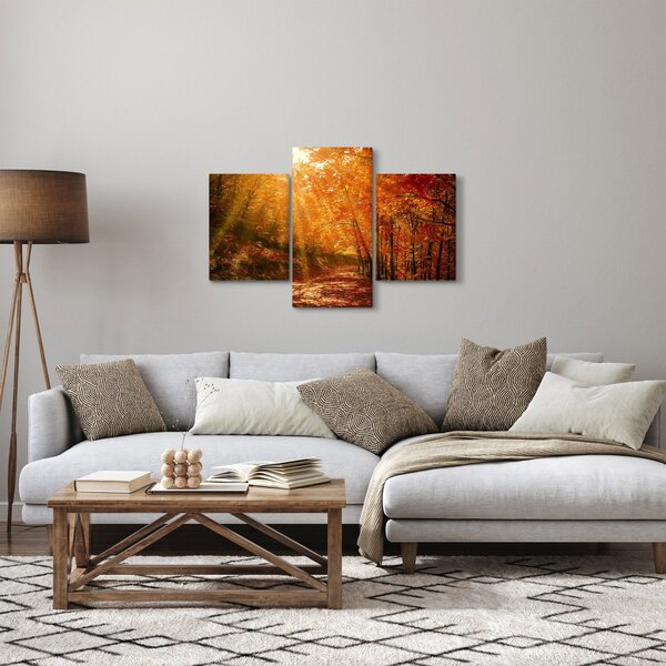 Őszi erdő képe (90x60 cm)
