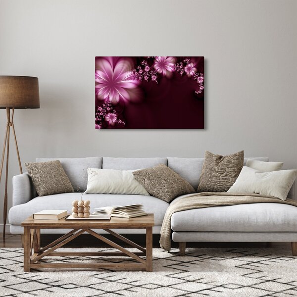 Az absztrakció képe - virágok (90x60 cm)