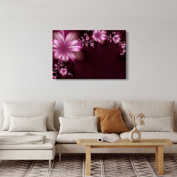 Az absztrakció képe - virágok (90x60 cm)