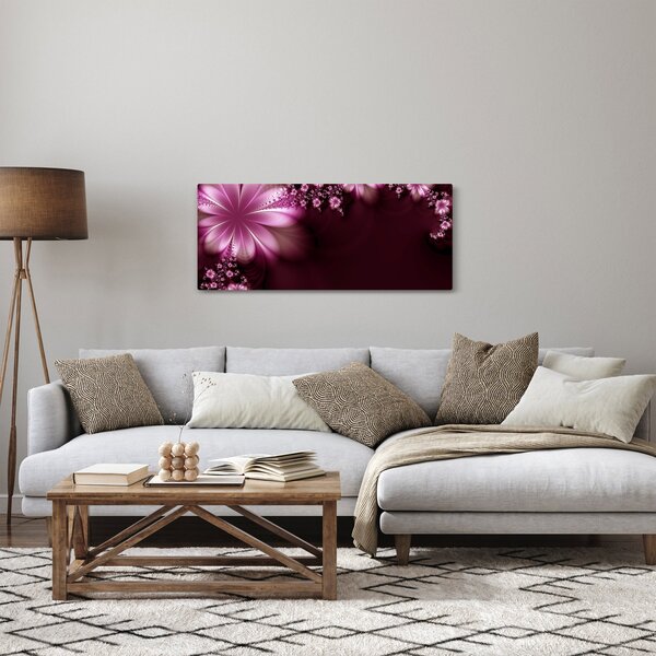 Az absztrakció képe - virágok (120x50 cm)