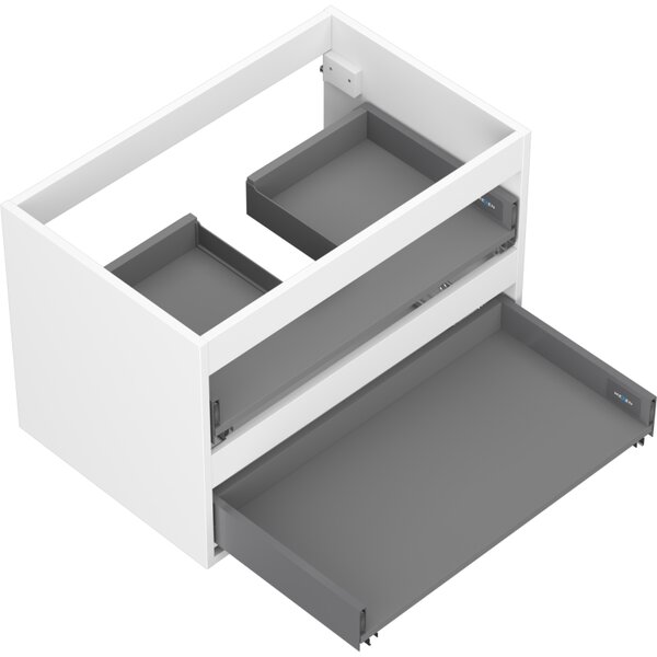 Mexen Box-A, fali szekrény 70 cm, 2 fiók, matt fehér, 91AX0-0700-470-2-01