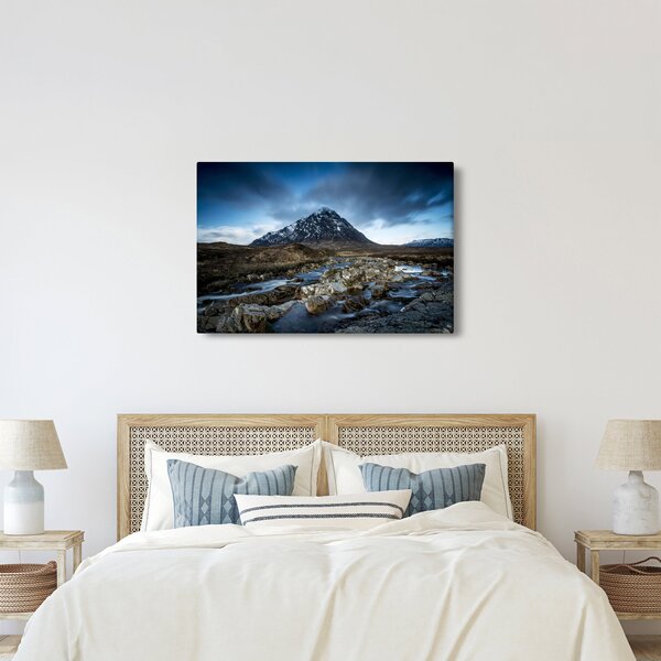 Hegy és a folyó képe (90x60 cm)
