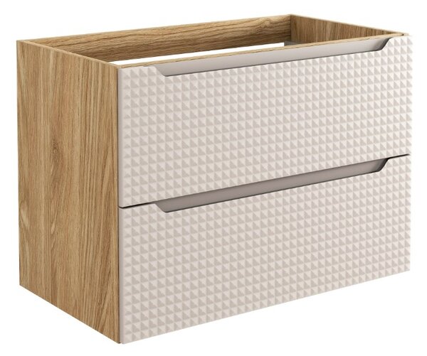 Mosdókagyló alatti szekrény LUXOR Beige 82-80-2S | 80 cm