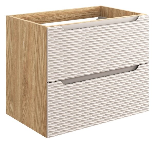 Mosdókagyló alatti szekrény OCEAN Beige 82-70-2S | 70 cm