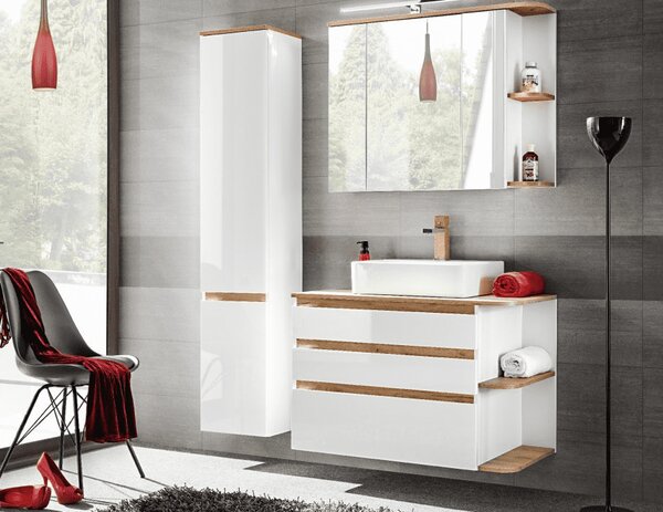 Magas fürdőszobai szekrény PLATINUM 800