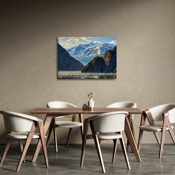 Tájkép hegyekkel (70x50 cm)