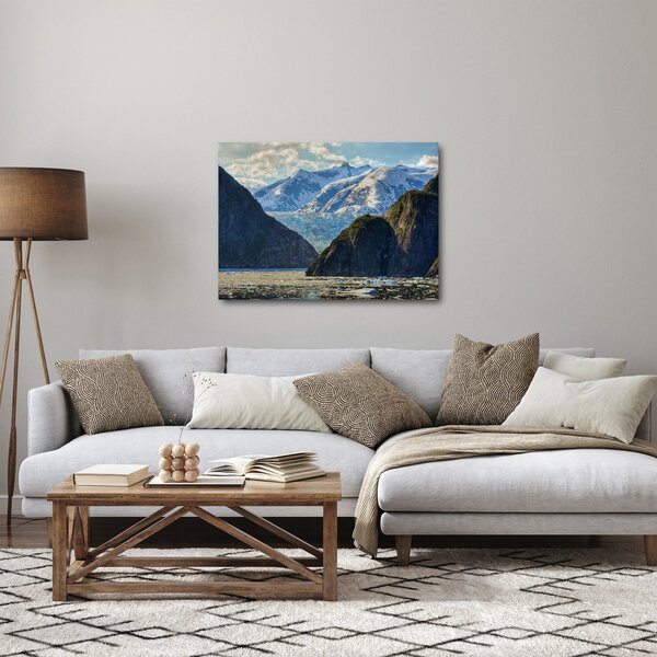 Tájkép hegyekkel (70x50 cm)