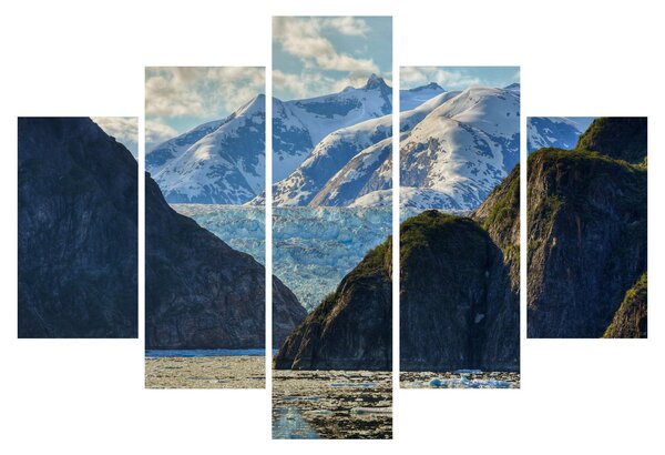 Tájkép hegyekkel (150x105 cm)