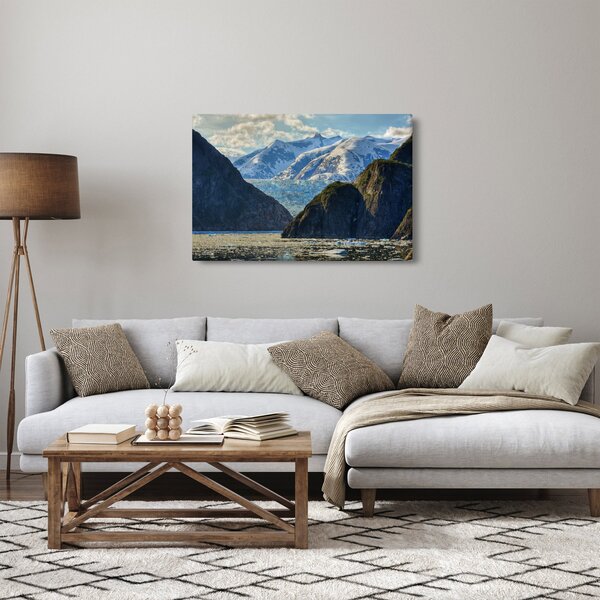 Tájkép hegyekkel (90x60 cm)