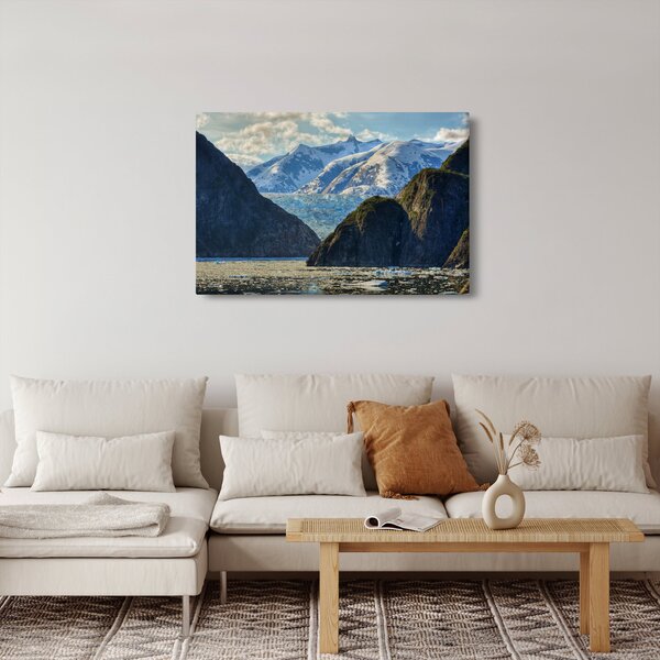Tájkép hegyekkel (90x60 cm)